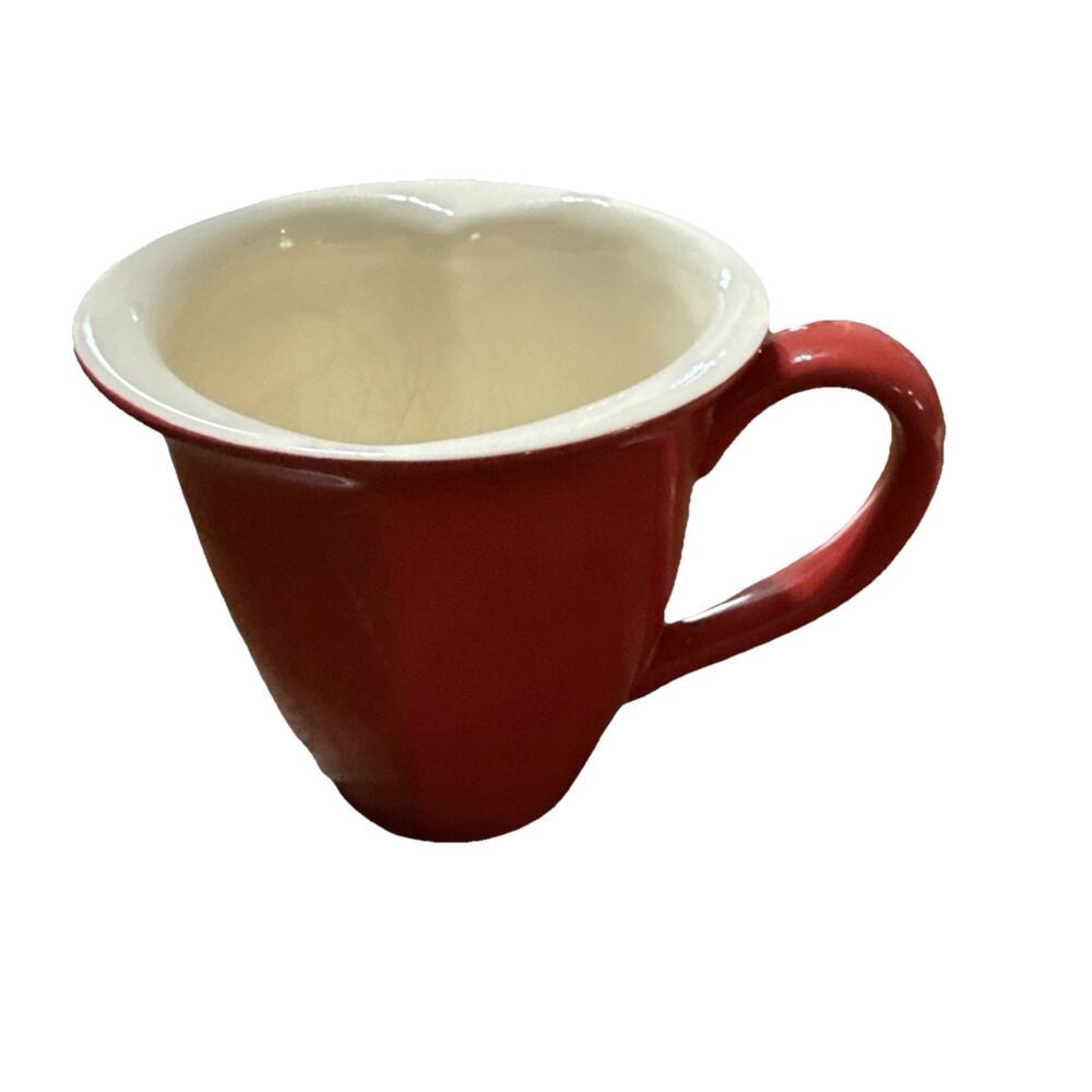 Hallmark A Cup Of Love Red Heart Shaped Coffee Tea Cup Mug 12 oz Valentine